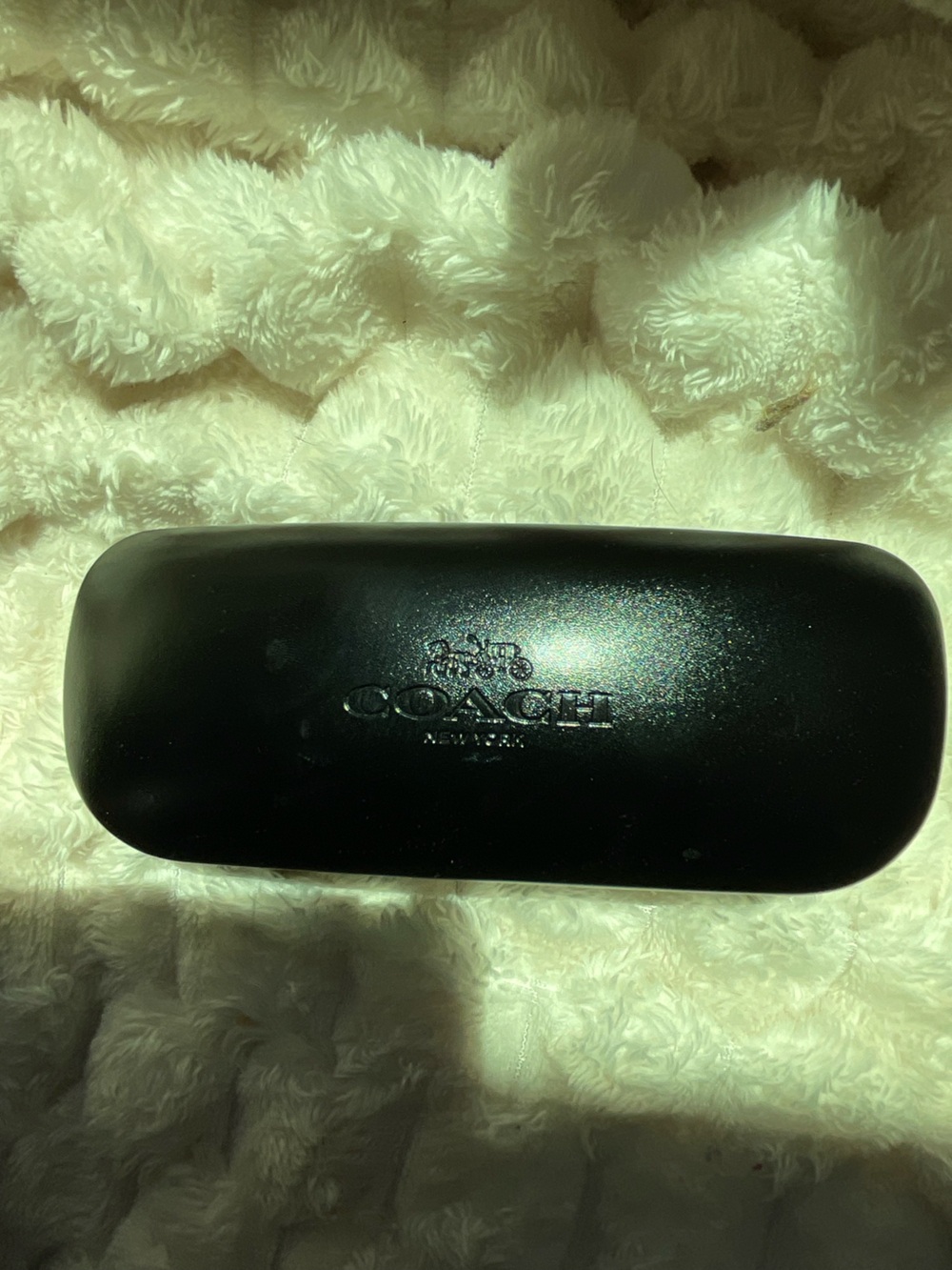 Coach Black Gloss Hard Eyeglass Case